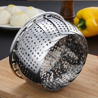 Cuiseur vapeur fait en acier inoxydable, ensemble d'ustensiles de cuisine, plaque repliable, cuiseur à légumes, panier à fruits multifonctionnel