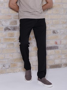 Men's Classic Casual Black Straight <b>Chino</b> Trousers Spandex/Cotton <b>Elastic</b> <b>Waist</b> Zipper Bleached Eco-Friendly Wholesale - Product Image 6