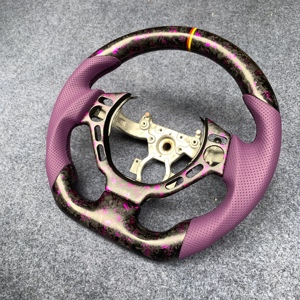 Volant en fibre de carbone véritable forgé sur mesure pour GTR GT-R R35 2009-2016, pièces intérieures automobiles en cuir - Product Image 2