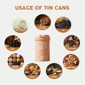 Lon thiếc tròn đựng sữa bột dê, chất lượng thực phẩm, in offset, logo tùy chỉnh, sản xuất tại nhà máy, bao bì sữa bột trẻ em - Product Image 3