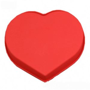 Single Silicone Large Cake Mold Wholesale Silicone Baking Pan Heart Orange Shape - Product Image 6