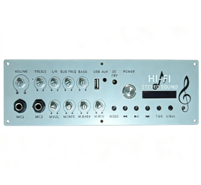 Factory Supply OEM Bluetooth Audio Amplifier PCB Board Display Multi Knob EQ Karaoke AMP for Portable Speaker Wholesale