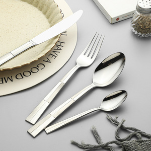 Shinyjy 304 Stainless Steel Cutlery <b>Set</b> Steak Knife Fork Spoon Mirror Polished Western Tableware Hotel Use - Product Image 3