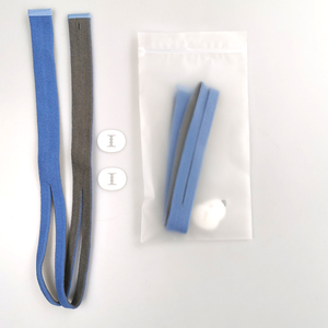 Sangles de couvre-chef de remplacement pour masque Cpap d'oreiller nasal <span class=keywords><strong>Resmed</strong></span> Airfit P10, couleur bleu/gris - Product Image 6