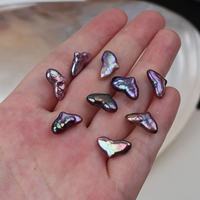 Perles d'eau douce naturelles, irisées, violettes, en forme de queue de sirène, baroques, perles lâches, 8x14 mm, perles fantaisie irrégulières pour la fabrication de bijoux