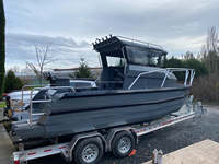 Bateaux en aluminium Gospel à vendre 23 pieds/6,85 m Bateau de pêche en aluminium facile à utiliser - avec certificat CE