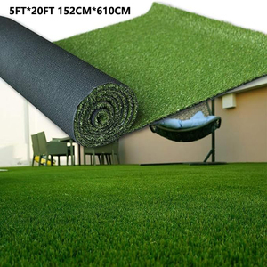 Césped Artificial Ecológico de Alta Densidad de 6 Pies x 8 Pies, 20 mm/0.8'' de Altura, Plástico PP para Paisajismo Interior y Exteriores, Disponible en EE. UU. - Product Image 6