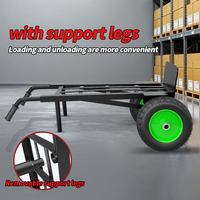 Carretilla de Plataforma Plegable de Grado Industrial - Transportador de Carga Pesada de 300 kg con Mango Ergonómico para Envíos en Almacenes