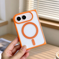 Coque de protection JOYPORODO B202 multi-couleurs en TPU pour modèles iPhone et Samsung, avec anneau magnétique, panneau transparent et fenêtre ouverte, emballage personnalisé