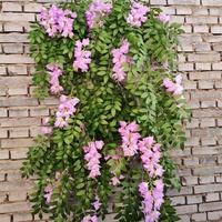 A-545 vigne de glycine artificielle en soie, décoration de mariage, suspension au plafond, fleur de vigne violette de glycine