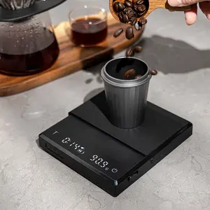 0.001g Rechargeable Portable Coffee Scale Digital Coffee Scale for Pour Over Drip Coffee with Silicone Cover