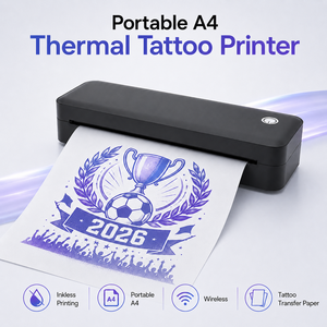 Impresora Portátil de Plantillas de Tatuajes Térmica A4, Impresora Inalámbrica USB sin Tinta para Transferencia de Tatuajes para Artistas y Estudios de Tatuajes - Product Image 3
