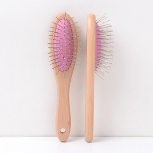 Pin <span class=keywords><strong>mental</strong></span> portátil Cepillo de pelo Cojín de aire Mango de madera de haya Cepillo de pelo Cojín Cepillo de pelo - Product Image 1
