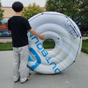 Cama Flotante Inflable de PVC Ecológica, Extra Grande, con Cubeta de Hielo Reforzada, para Piscina o Lago - Product Image 3