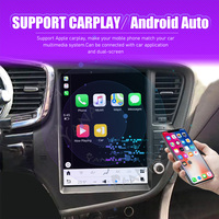 Récepteur stéréo automobile Android 11 128 Go avec navigation GPS, lecteur multimédia, CarPlay sans fil intégré, DSP, écran partagé