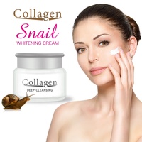 Crème hydratante pour le visage blanchissante réparatrice au collagène et aux escargots pour éliminer les boutons d'acné