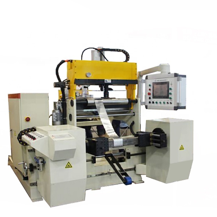 CNC PLC Control Programmable Double Servo Copper Strip Winder Reactor Foil Winding Machine