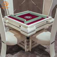 Mesa de Mahjong Automática de Lujo, con Sistema de Barajado Automático, Color Blanco