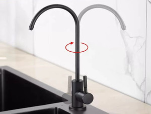 Vòi lọc nước hệ thống RO bằng thép không gỉ hiện đại, mạ niken mờ, lõi van gốm, dùng cho nước uống - Product Image 4