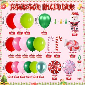 Kit <span class=keywords><strong>de</strong></span> Guirnalda <span class=keywords><strong>de</strong></span> Globos Navideños Personalizados con Globos <span class=keywords><strong>de</strong></span> Papel <span class=keywords><strong>de</strong></span> Aluminio con Diseño <span class=keywords><strong>de</strong></span> Bastón <span class=keywords><strong>de</strong></span> Caramelo, Santa Claus y Molino <span class=keywords><strong>de</strong></span> Viento para Decoraciones <span class=keywords><strong>de</strong></span> Fiestas Navideñas - Product Image 2