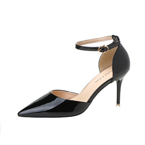 Sandalias de Tacón Alto para Mujer, Punta Puntiaguda, Tacón de Aguja, Tallas 41-43, Correa Trasera con Hebilla Decorativa, Zapatos que Aumentan la Estatura - Product Image 5