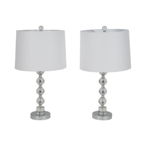 Crystal Table <b>Lamps</b> With Metal Base For Home Bedroom Decor Nightstand Bedside Living Room Accent Lighting - Product Image 3
