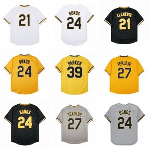 Camisetas de Béisbol Estilo Vintage para Hombre, Cosidas, 21 <span class=keywords><strong>Roberto</strong></span> Clemente, 24 Barry Lamar Bonds, 8 Willie Stargell, Tallas S-3XL - Product Image 1