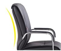 Chaise de bureau ergonomique moderne en cuir et mousse de haute qualité, chaise de direction pour salles de réunion et conférences, chaise pour visiteurs
