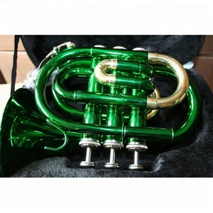 <span class=keywords><strong>Trompette</strong></span> de poche, <span class=keywords><strong>trompette</strong></span> d'entrée de gamme, rouge/vert/noir, <span class=keywords><strong>trompette</strong></span> colorée - Product Image 4