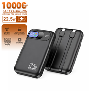 Power Bank HYTO 10000mAh dengan Logo Kustom, Pengisian Cepat 22.5W, Baterai Portabel dengan Input DC Tipe-C Terintegrasi untuk OEM ODM