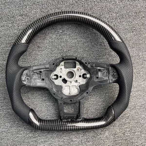 Volante Completo in Fibra di Carbonio Personalizzato per <span class=keywords><strong>Volkswagen</strong></span> VW <span class=keywords><strong>Golf</strong></span> MK7 Mark 7 R TDI <span class=keywords><strong>TSI</strong></span> - Product Image 2