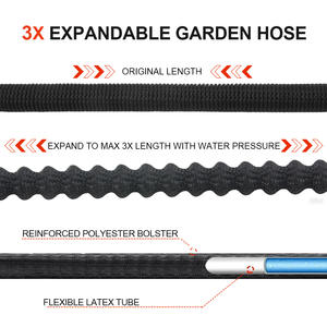 Manguera de Jardín Extensible de Metal de 100 Pies, Manguera de Jardín Mágica Flexible con Boquilla Rociadora - Product Image 2