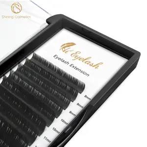 Mink Individual Eyelash Extension Private Label Real Mink Lahes Vendor 3d Individual Eyelash Extension