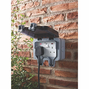 Không Thấm Nước Ngoài Trời 13A <span class=keywords><strong>2</strong></span> <span class=keywords><strong>Gang</strong></span> Chuyển Đổi Ổ Cắm Neon Đôi IP66 Sử Dụng Bên Ngoài - Product Image 6