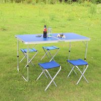 Ultraligero portátil plegable Camping aleación de aluminio jardín Picnic Mesa muebles mesa plegable al aire libre mesa y sillas