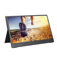 Écran portable 13'' Ultra HD 2K IPS LCD avec deux ports Type-C, haut-parleurs intégrés, 60Hz, temps de réponse de 3ms, pour ordinateur portable, jeux, PC, mobile