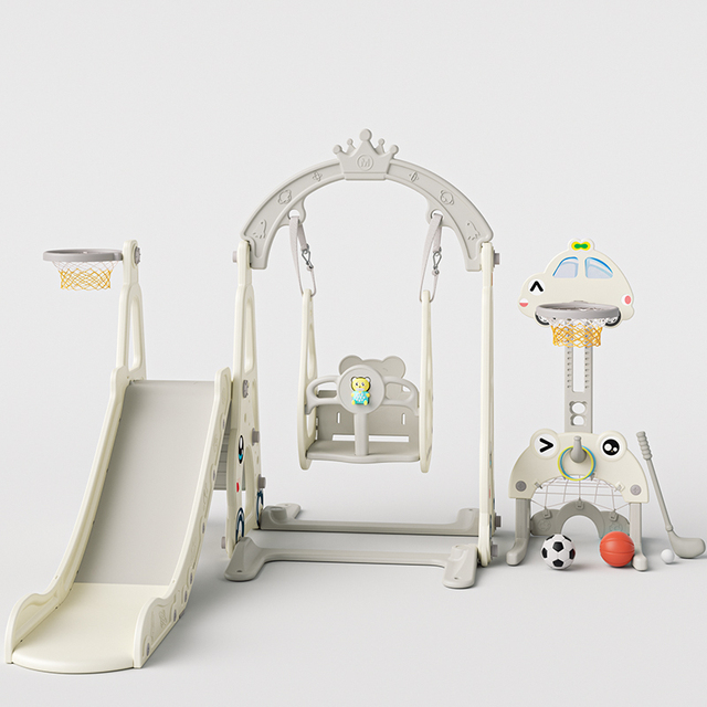 3-in-1 Indoor Foldable Slide Swing Toys for Children Home Safety Plastic Swing for Babies Baby & Child Safety
