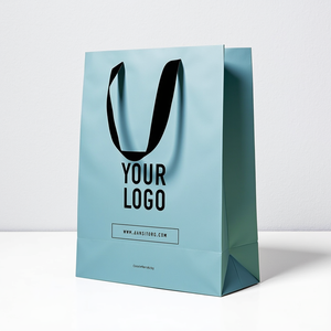 Venta al por mayor logotipo de marca impreso personalizado diseño blanco promoción ropa de lujo regalo al por menor compras joyería bolsa de papel con asa - Product Image 2