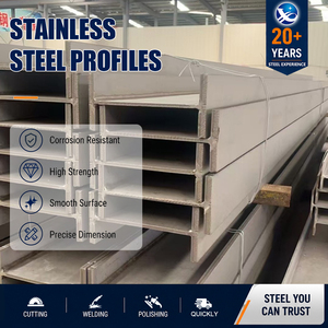 Cold Rolled 304L 316L Sandblasted 6m EN 10365 Consistent Section Profile 1.4436 Stainless Steel Joist for Balcony - Product Image 1