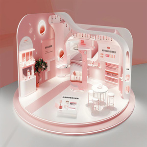 Hiển thị mỹ phẩm Tủ chăm <span class=keywords><strong>s</strong></span>óc da cao cấp thân thiện với môi <span class=keywords><strong>LED</strong></span> chiếu <span class=keywords><strong>s</strong></span>áng tùy chỉnh vẻ đẹp cửa hàng Kệ đảo tủ mặt nạ trang điểm - Product Image 2