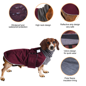 Women's Dresses Ropa Para Perros Product Apparel Waterproof Fleece Pet Accessories Bulk Closet Dachshund <strong>Sausage</strong> <strong>Dog</strong> <strong>Clothes</strong> - Product Image 2