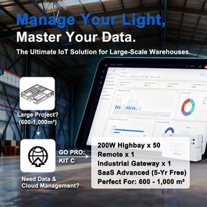 Système d'éclairage LED intelligent à détecteur de mouvement Amelech avec éclairage de baie haute intelligent à détecteur pour éclairage d'atelier automobile - Product Image 1