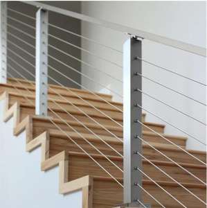 Système de garde-corps à câbles pour escalier Reilbu J, prix usine, en acier inoxydable 304, 36 pouces, pour la conception d'escaliers - Product Image 1