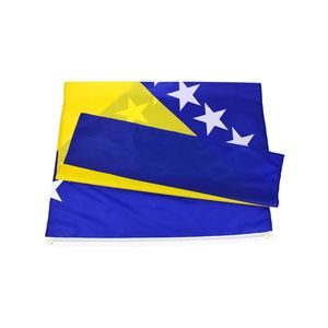 Fábrica de Gahumi, venta al por mayor, <span class=keywords><strong>bandera</strong></span> <span class=keywords><strong>Bosnia</strong></span> personalizada de China, 90X150 Cm, <span class=keywords><strong>bandera</strong></span> promocional de poliéster, <span class=keywords><strong>bandera</strong></span> personalizada grande barata - Product Image 2