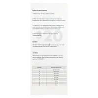 Billets de loterie gagnants personnalisés en gros Billets de loterie à gratter de conception OEM de qualité supérieure