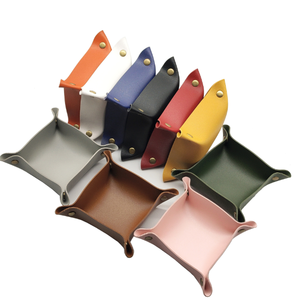 กล่องเก็บของหนัง PU ลายโลโก้ตามสั่ง สไตล์นอร์ดิก สำหรับวางบนโต๊ะหรือทางเข้าบ้าน ใส่กุญแจและเครื่องประดับ มีหลายสี - Product Image 2