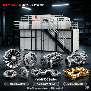 Imprimante 3D SLM en métal HY-M1500, haute vitesse, haute précision, automatique, nouvelle, industrielle, en acier inoxydable, système d'exploitation Windows, USB/Wifi - Product Image 2