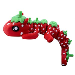 Juguete de Dragón de Fresa Impreso en 3D, Decoración, Adorno, Regalo Creativo, Dragón de Fresa Realista y Adorable, Educativo para Niños - Product Image 4