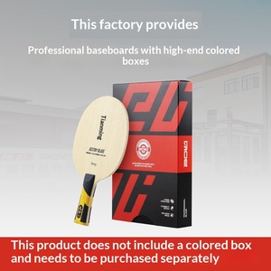 Raqueta de Tenis de Mesa <span class=keywords><strong>Boer</strong></span>, Hoja de 5 Capas de Madera de Teca Pura, Suave y Firme, Disponible con Empuñaduras Rectas y Horizontales para Tenis de Mesa y Bádminton - Product Image 4