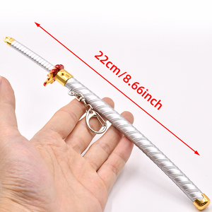 Nuovo Design Demon <span class=keywords><strong>Slayer</strong></span>: Kimetsu no Yaiba - Portachiavi Spada Anime in Lega di Zinco con Fodero Pop-up, Modello Rengoku Kyoujurou da 22 cm - Product Image 5